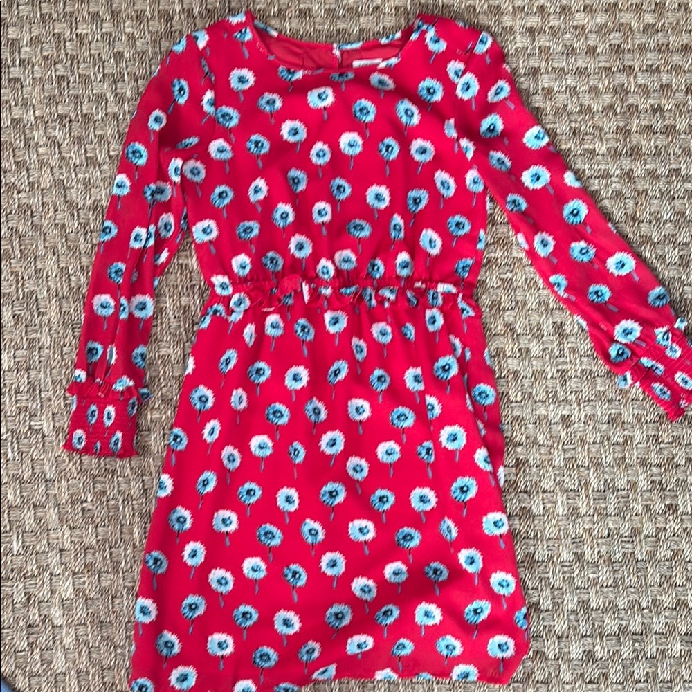 Floral Red Dress